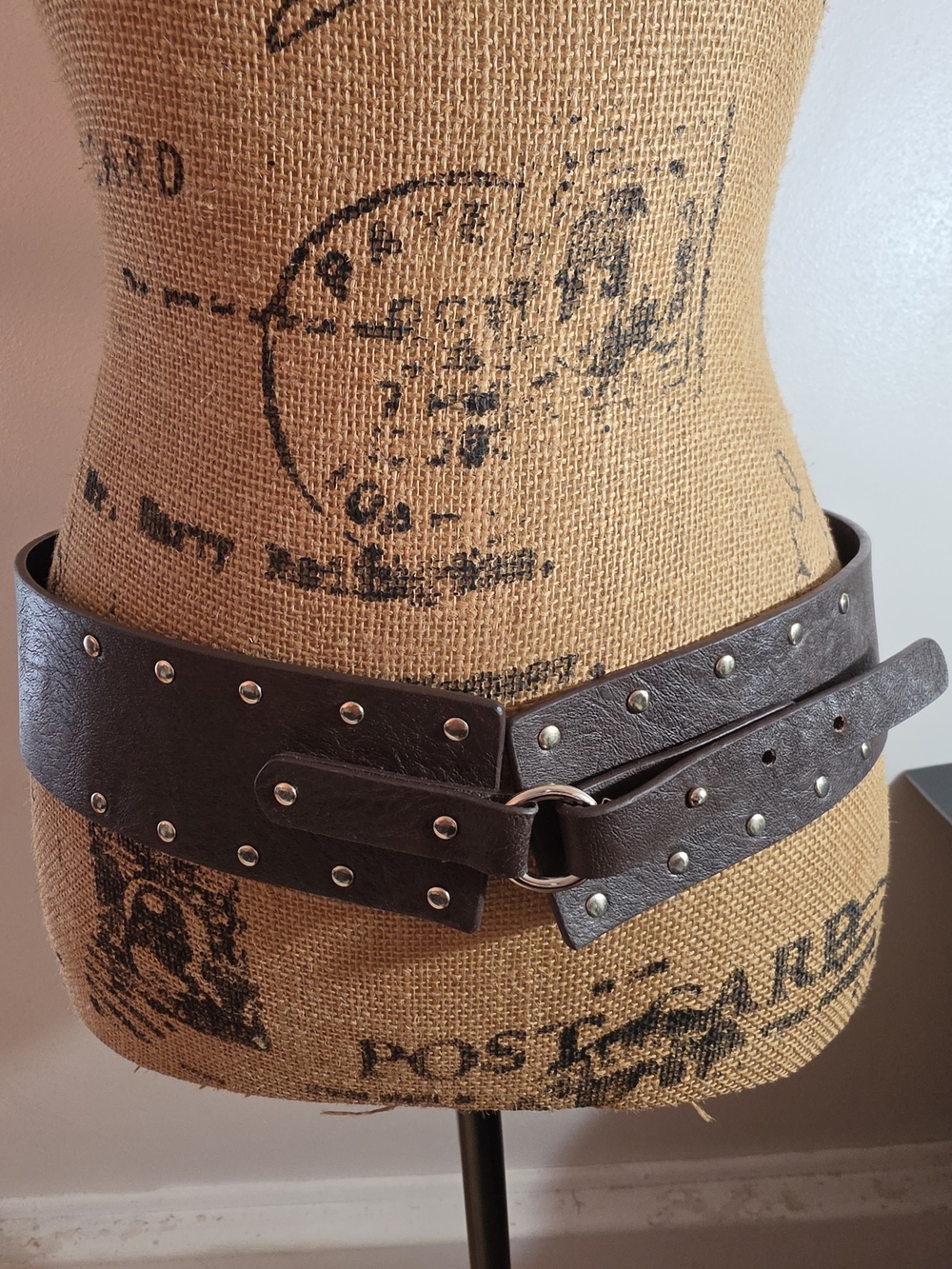 Studded Brown Fashion Waist Belt - New York &Company